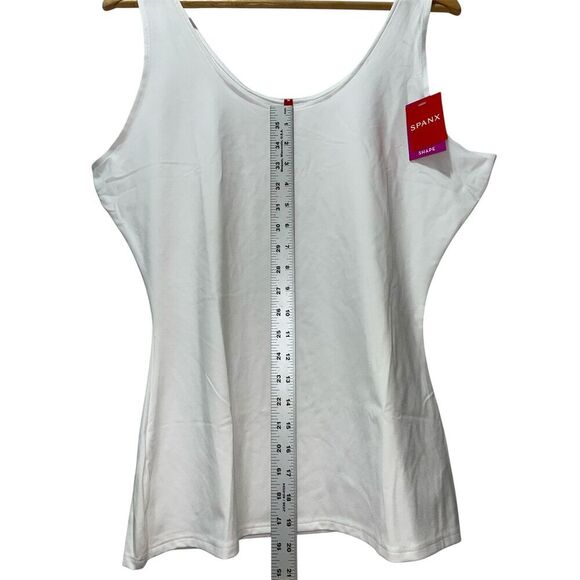 Spanx Women's White Shapewear Tank Top Size 3X Body Contour Stretch Comfy NWT - Picture 7 of 7